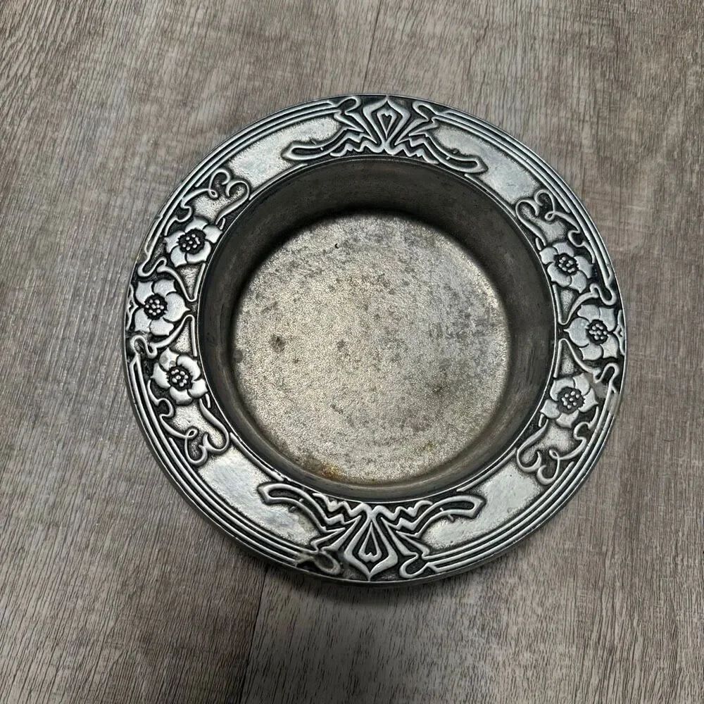 Wilton Co. Georges Briard Pewter Bowl Trinket Coaster Dining Maximalist MCM